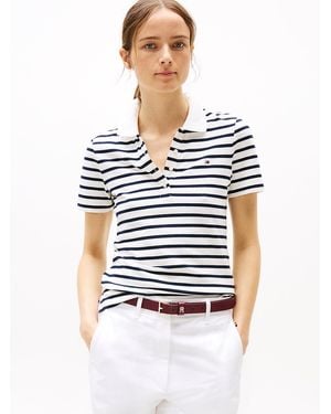 Tommy Hilfiger 1985 Collection Slim Polo Shirt - White