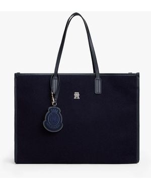 Tommy Hilfiger Th Crest City Tote Bag - Blue