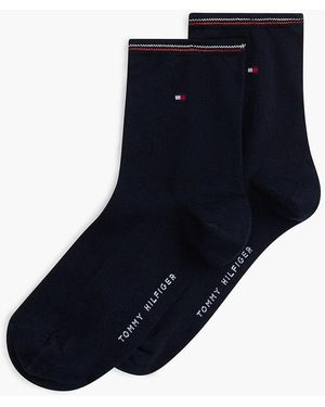 Tommy Hilfiger 2-Pack Shiny Short Socks - Blue