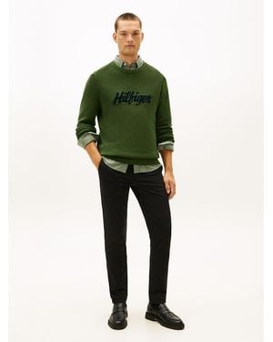 Tommy Hilfiger Pantaloni Chino Bleecker 1985 Slim Fit - Verde