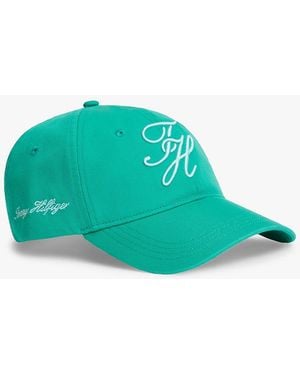 Tommy Hilfiger Cappello Da Baseball Con Logo Ricamato - Verde