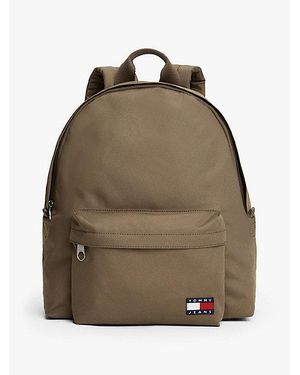 Tommy Hilfiger Essential Kuppelförmiger Rucksack Mit Logo - Natur