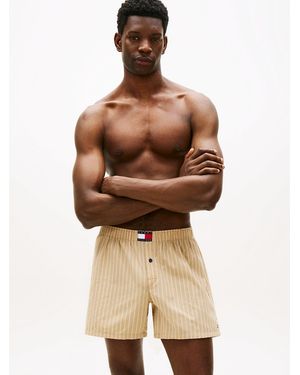 Tommy Hilfiger Heritage Woven Poplin Boxer Shorts - Natural