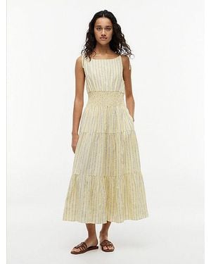 Tommy Hilfiger Self-Tie Strap Smock Midi Dress - Natural