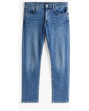 Tommy Hilfiger Harlem Faded Tapered Leg Jeans - Blue