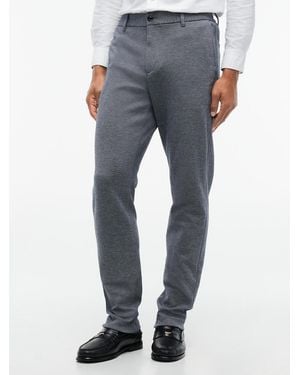Tommy Hilfiger Harlem Interlock Knit Pique Tapered Leg Trousers - Blue