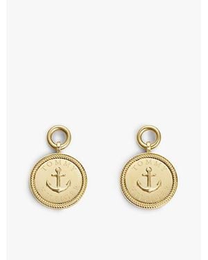 Tommy Hilfiger Pendientes Náuticos Chapados En Oro - Metálico
