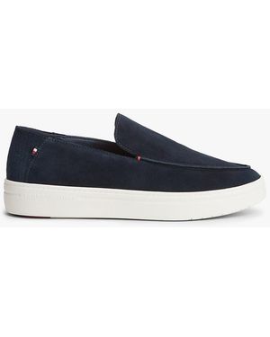 Tommy Hilfiger Lightweight Suede Loafers - Blue