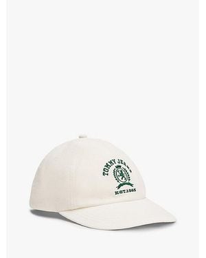 Tommy Hilfiger Gorra De Béisbol Con Escudo Bordado - Blanco