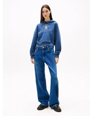 Tommy Hilfiger Carpenter Mid Rise Relaxed Straight Jeans - Blue