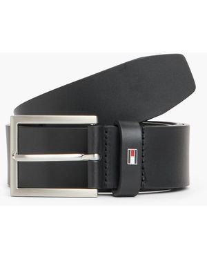 Tommy Hilfiger Hampton Leather Belt - Black