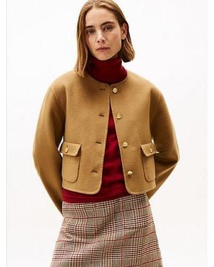 Tommy Hilfiger Double-faced Wool Blend Jacket - Brown