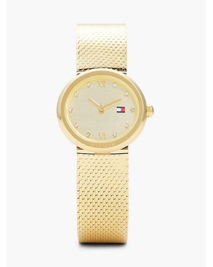 Tommy Hilfiger Reloj De Acero Inoxidable Chapado En Oro - Metálico