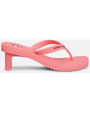 Tommy Hilfiger Block Heel Flip-flops - Pink