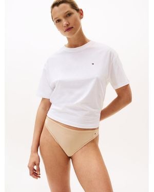 Tommy Hilfiger Essential Flag Embroidery Microfibre Briefs - White