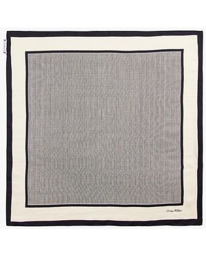 Tommy Hilfiger Pure Silk Square Scarf - Grey