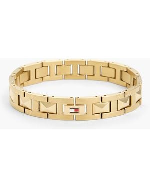 Tommy Hilfiger Enamel Flag Ionic Gold-plated Bracelet - Metallic