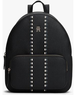 Tommy Hilfiger Tonal Signature Tape Backpack - Black