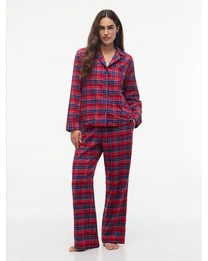 Tommy Hilfiger Essential Check Flannel Pyjama Set - Red