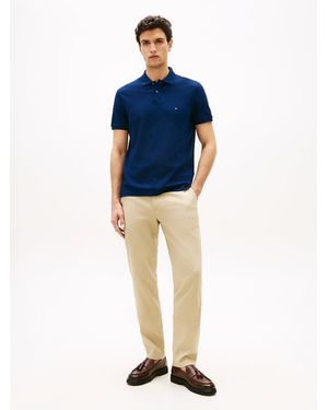 Tommy Hilfiger Dover Honeycomb Texture Straight Leg Chinos - Blue