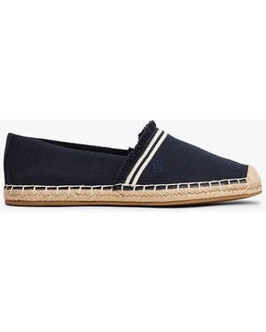Tommy Hilfiger Fringe Canvas Espadrilles - Blue