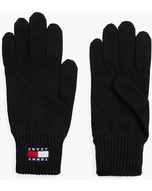 Tommy Hilfiger Gants Heritage À Logo - Noir