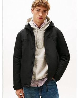Tommy Hilfiger Tech Wattierte, Wasserabweisende Thermo-Jacke - Schwarz
