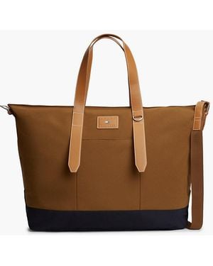 Tommy Hilfiger Casual Contrast Base Crossbody Duffel Bag - Brown