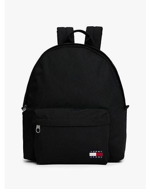 Tommy Hilfiger Essential Kuppelförmiger Rucksack Mit Logo - Schwarz