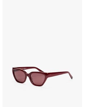 Tommy Hilfiger The Sofia Capsule Zonnebril Met Cat-Eye Montuur - Rood