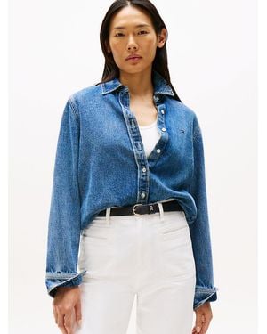 Tommy Hilfiger Heritage Regular Fit Denim Shirt - Blue
