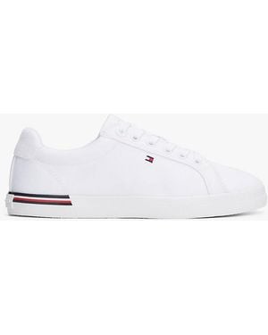 Tommy Hilfiger Twill Signature Lace-up Trainers - White