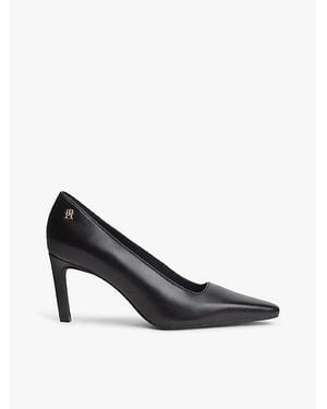 Tommy Hilfiger Th Monogram Leather High Heels - White