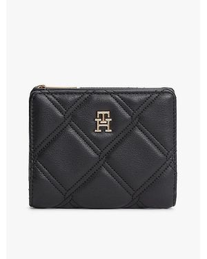 Tommy Hilfiger Gesteppte Bifold-Brieftasche Mit Th-Monogramm - Schwarz