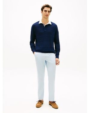Tommy Hilfiger Harlem Tapered Leg Twill Chinos - Blue
