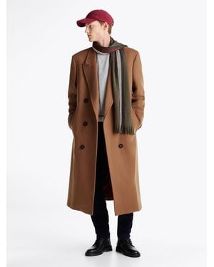 Tommy Hilfiger Double Breasted Coat - Brown