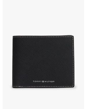 Tommy Hilfiger Leren Bifold Portemonnee - Zwart