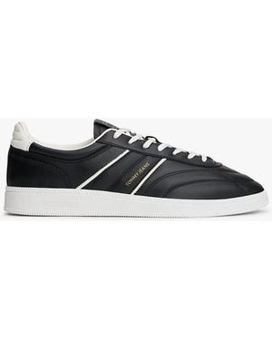 Tommy Hilfiger The Greenwich Topstitch Leather Trainers - White
