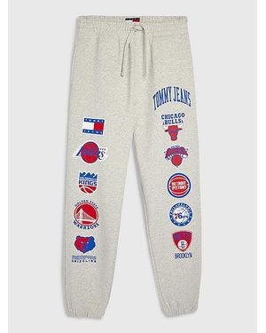 Tommy Hilfiger Tommy Jeans & NBA Relaxed Fit Jogginghose - Weiß