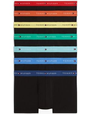Tommy Hilfiger 7-Pack Signature Logo Waistband Trunks - Multicolour