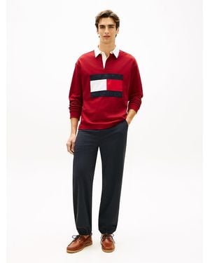 Tommy Hilfiger Performance Relaxed Ultra-Lightweight Trousers - Red