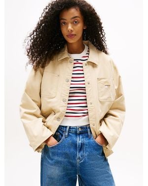 Tommy Hilfiger Tommy Badge Boxy Padded Chore Jacket - Blue