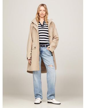 Tommy Hilfiger Essential Relaxed Water Repellent Parka - White