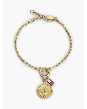 Tommy Hilfiger Pulsera De Cadena Con Colgantes Náuticos - Metálico
