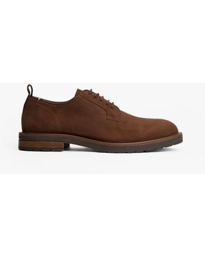 Tommy Hilfiger Suede Cleat Derby Shoes - Brown