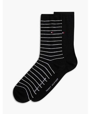 Tommy Hilfiger Small Stripe Socks Socken - Schwarz