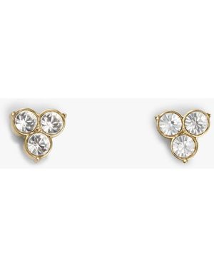 Tommy Hilfiger Plated Crystal Stud Earrings - Natural