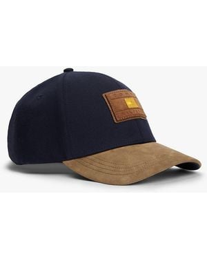 Tommy Hilfiger Cappello Da Baseball Con Visiera Scamosciata - Blu