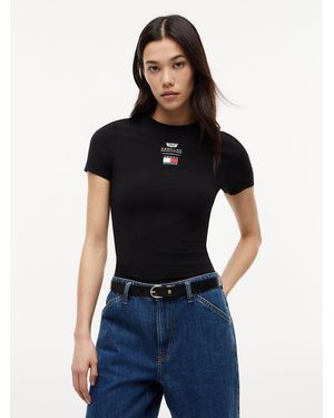 Tommy Hilfiger Th X Cadillac Formula 1 Team Logo Fitted T-Shirt - Blue