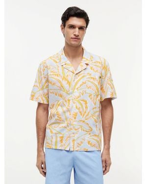Tommy Hilfiger Essential Print Bowling Shirt - White